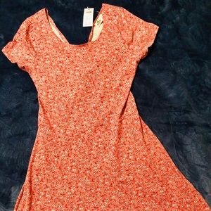 Hollister California pink with floral dress.